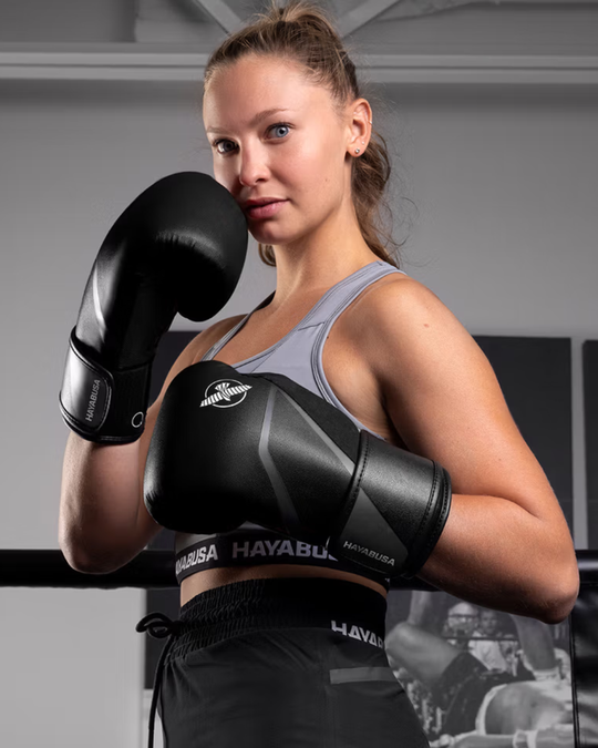 Hayabusa E1 Boxing Gloves - Black / Grey