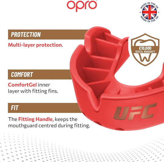 OPRO UFC Bronze Level Mouthguard - Red