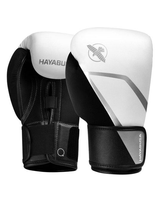 Hayabusa E1 Boxing Gloves - White/Silver