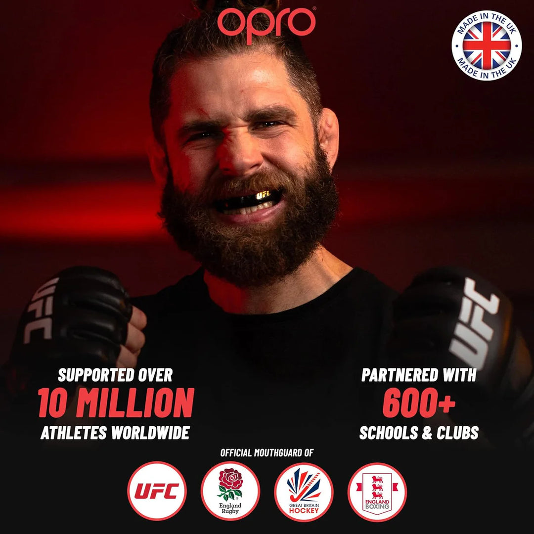 OPRO Gold Level Mouthguard - Blue/Pearl