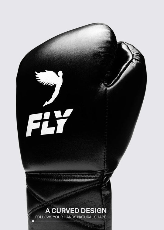 FLY Superlace Pro X 2 Boxing Gloves - Black