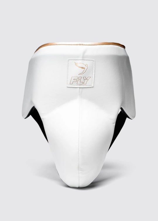 FLY Wraith X Groin Guard - White/Grey/Gold