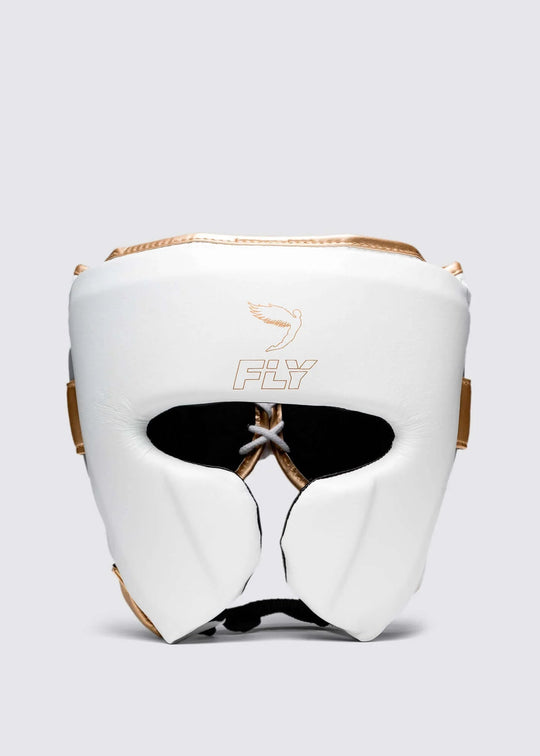 Fly Knight X Head guard - White/Grey/Gold