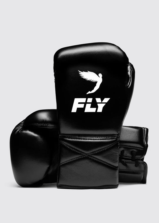 FLY Superlace Pro X 2 Boxing Gloves - Black