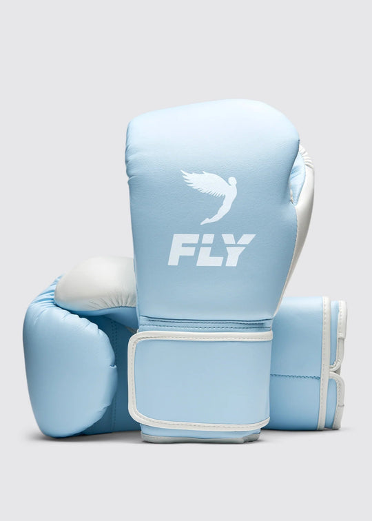 FLY Superloop Pro X 2 Boxing Gloves - Pale Blue