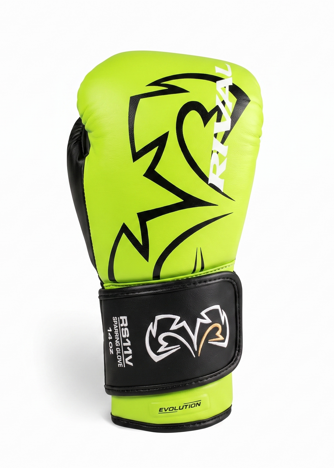 RIVAL RS11V EVOLUTION SPARRING GLOVES - Lime/Black