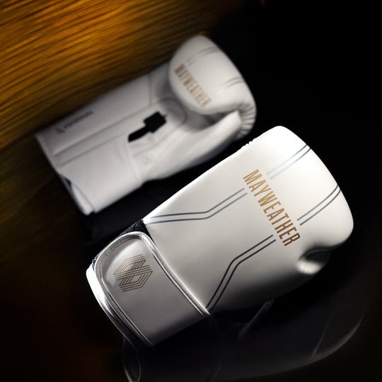 Mayweather Contender Boxing Gloves - White