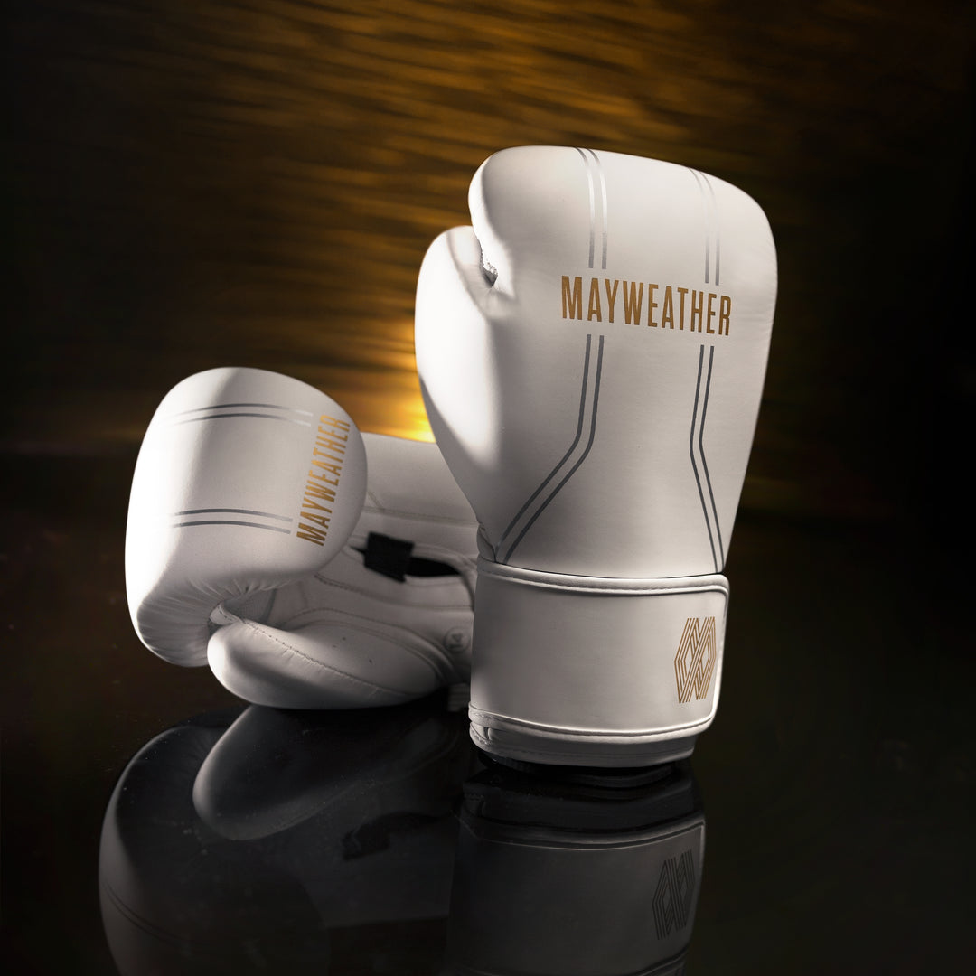 Mayweather Contender Boxing Gloves - White