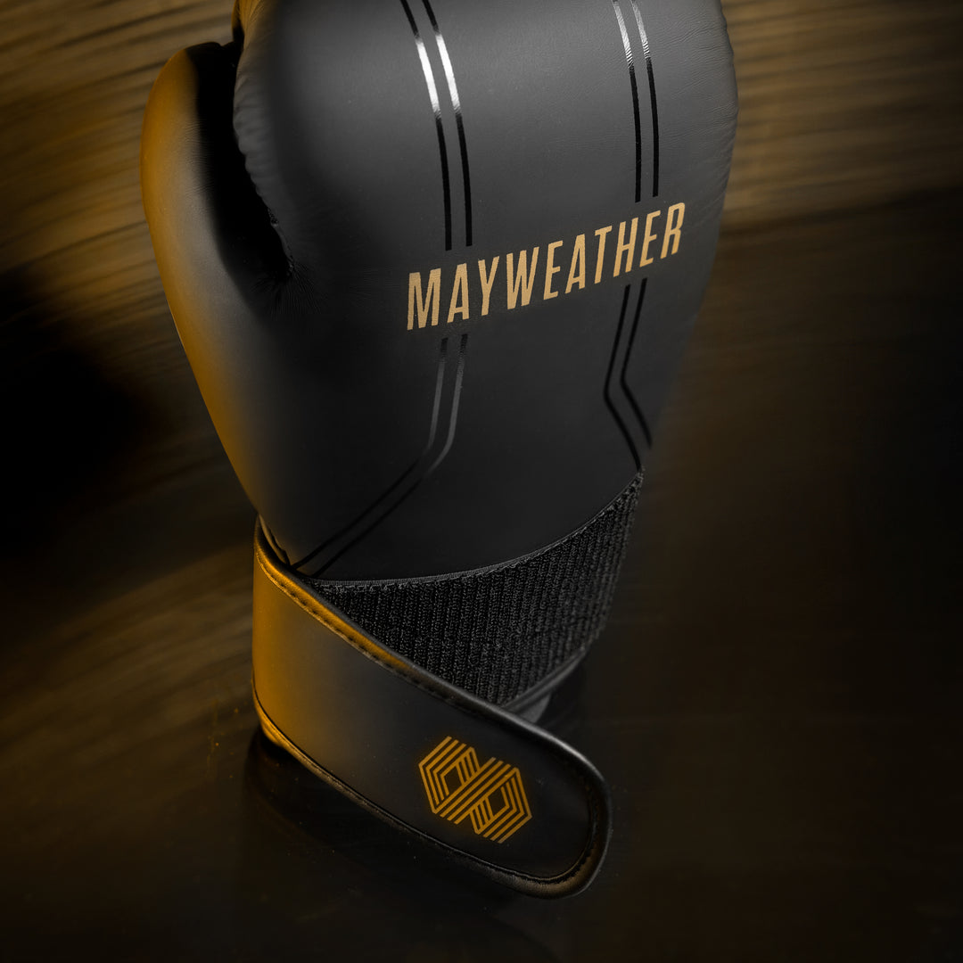 Mayweather Contender Boxing Gloves - Black / Gold