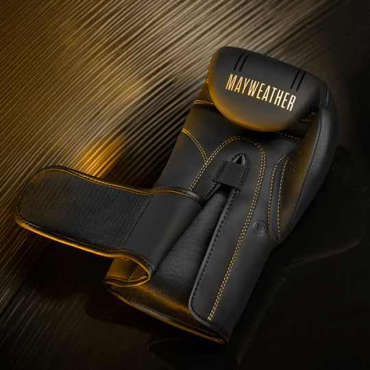 Mayweather Contender Boxing Gloves - Black / Gold