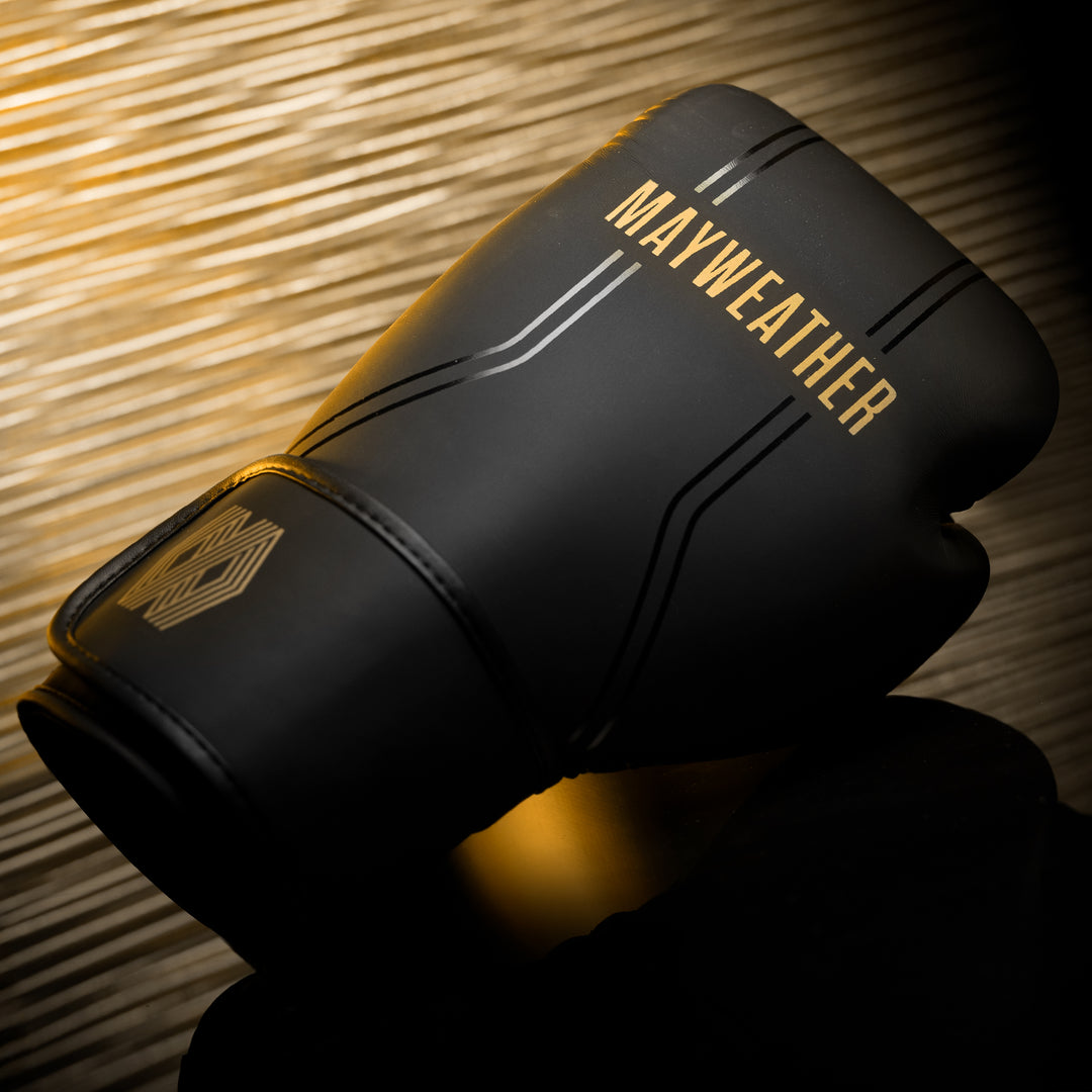 Mayweather Contender Boxing Gloves - Black / Gold