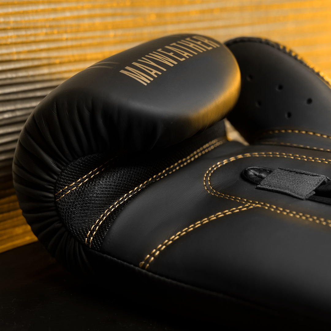 Mayweather Contender Boxing Gloves - Black / Gold