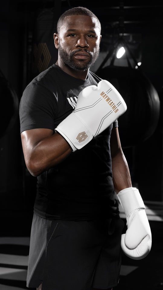 Mayweather Contender Boxing Gloves - White