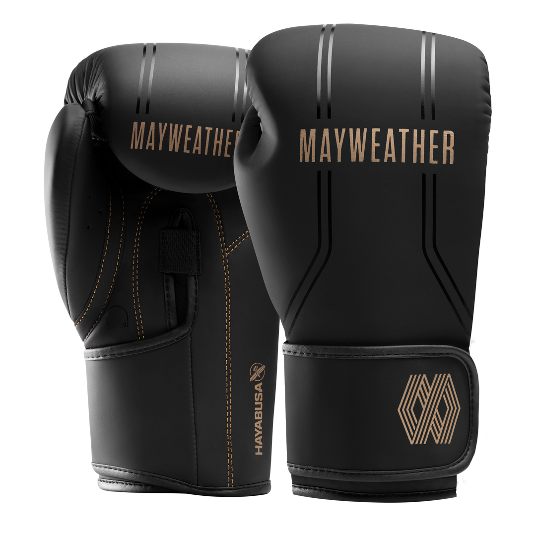 Mayweather Contender Boxing Gloves - Black / Gold