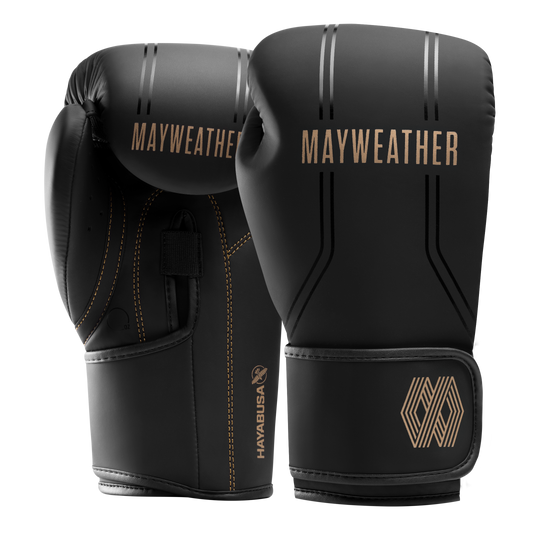 Mayweather Contender Boxing Gloves - Black / Gold