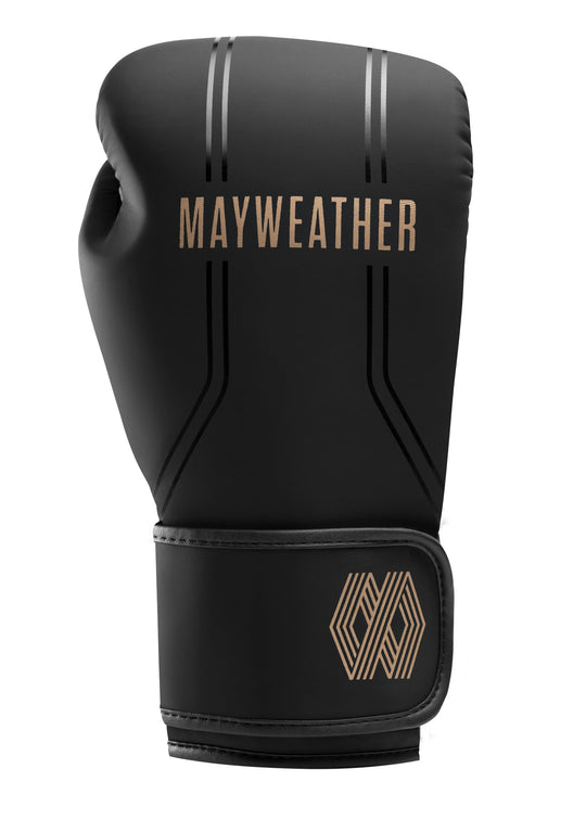 Mayweather Contender Boxing Gloves - Black / Gold