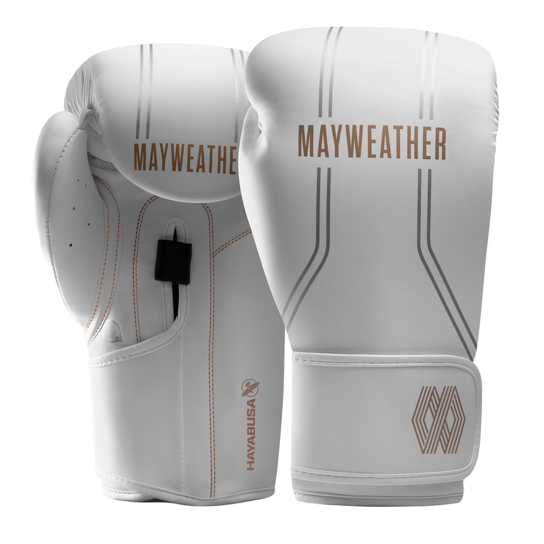 Mayweather Contender Boxing Gloves - White