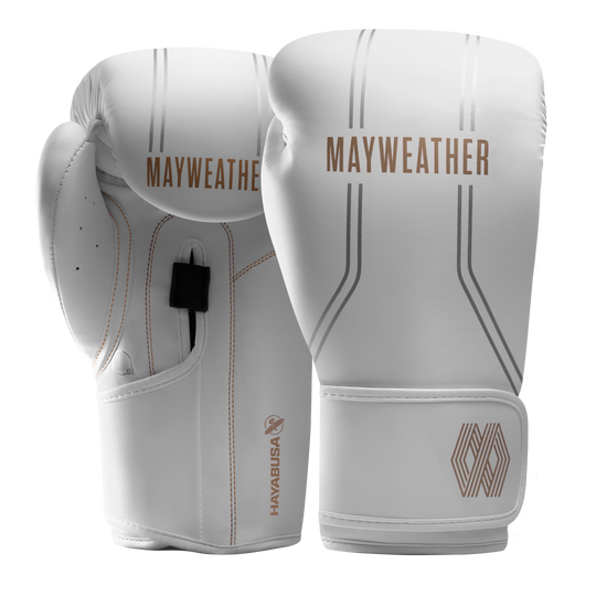 Mayweather Contender Boxing Gloves - White