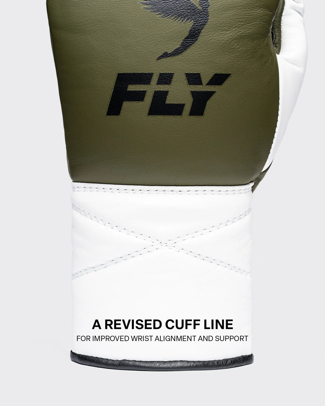 Fly Superlace 2 Lightning Boxing Gloves - Olive Green/White/Black