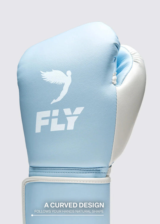 FLY Superloop Pro X 2 Boxing Gloves - Pale Blue