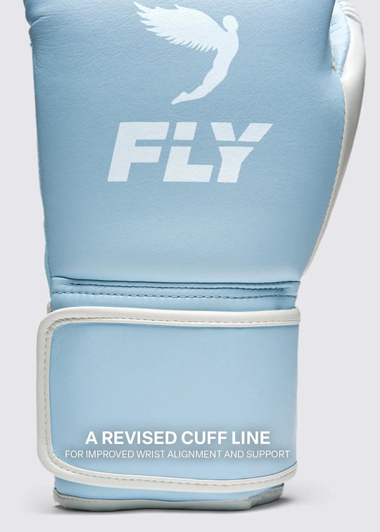 FLY Superloop Pro X 2 Boxing Gloves - Pale Blue