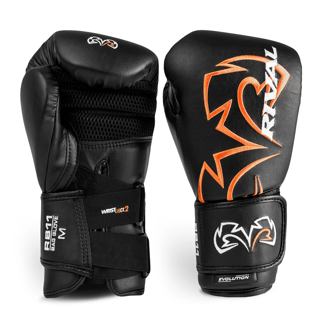RIVAL RB11 EVOLUTION BAG GLOVES - BLACK