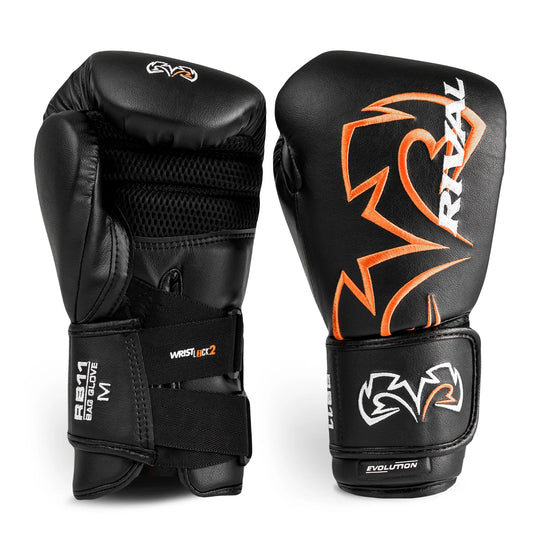 RIVAL RB11 EVOLUTION BAG GLOVES - BLACK