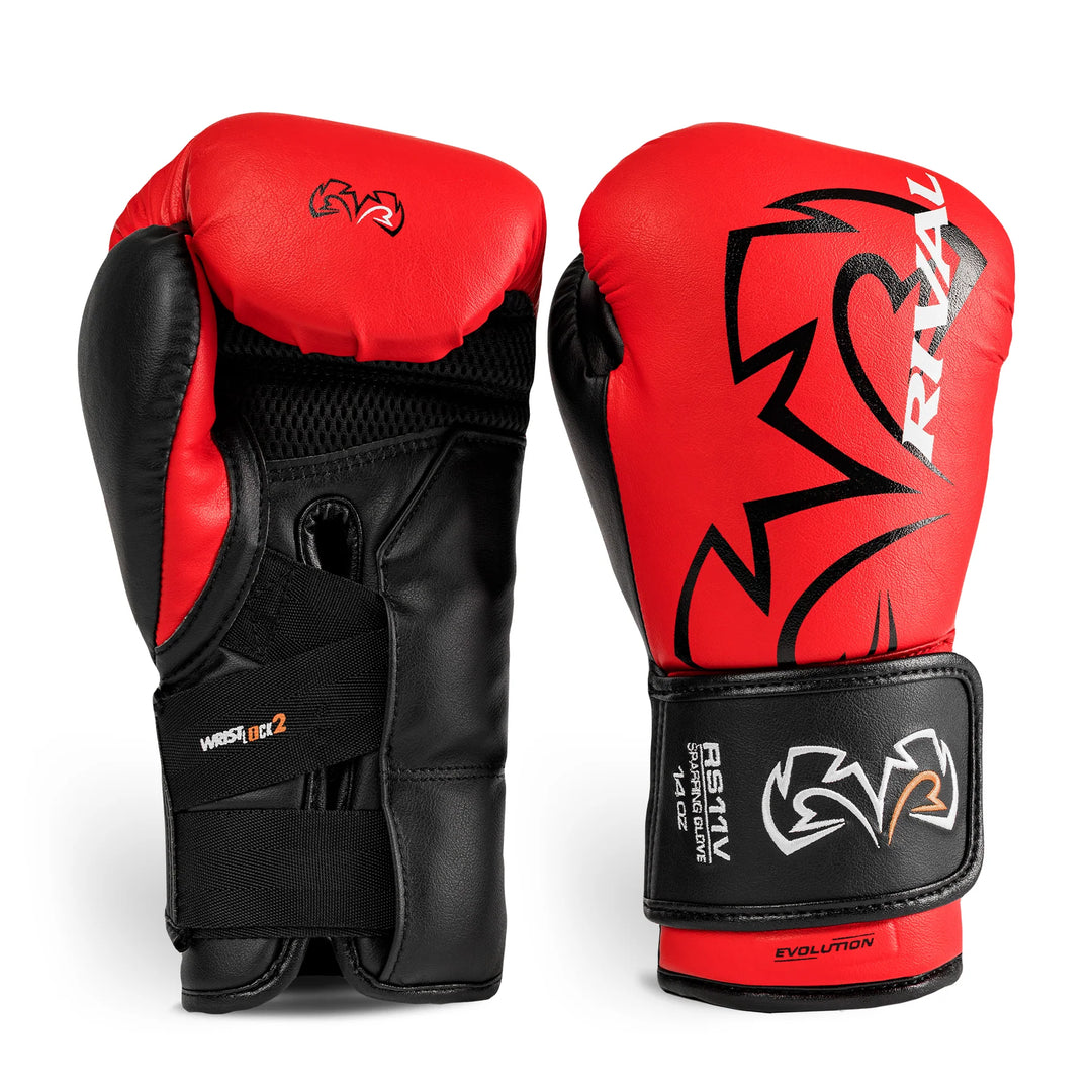 RIVAL RS11V EVOLUTION SPARRING GLOVES - RED
