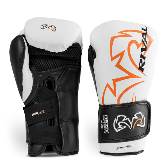 RIVAL RS11V EVOLUTION SPARRING GLOVES - White/Black