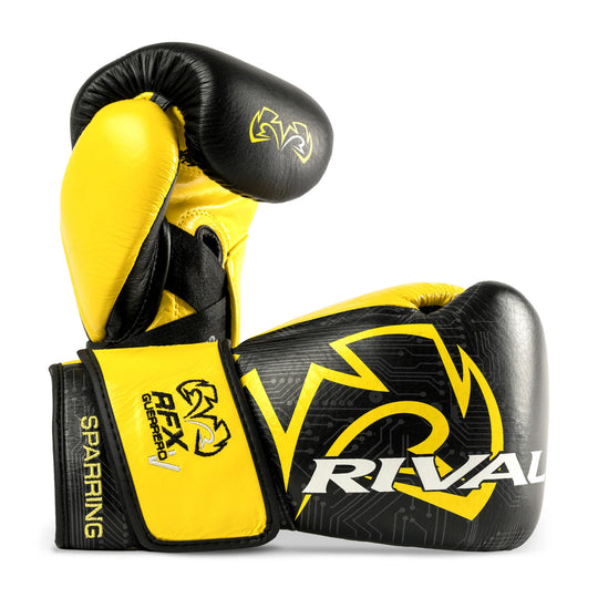 RIVAL RFX-Guerrero-V Sparring Gloves P4P Edition - Black / Yellow