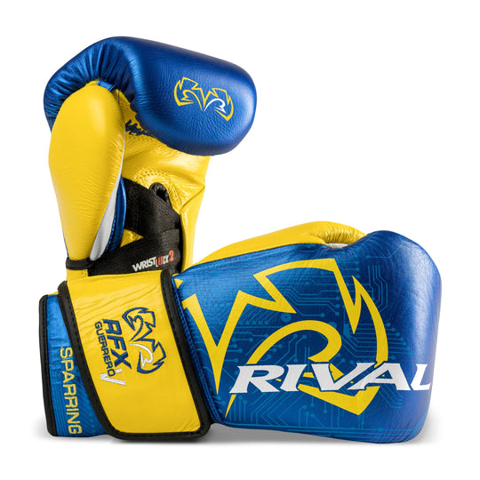 RIVAL RFX-Guerrero-V Sparring Gloves P4P Edition - Blue / Yellow