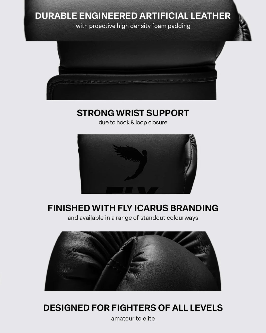 FLY Superloop Team Gloves - Black/Black