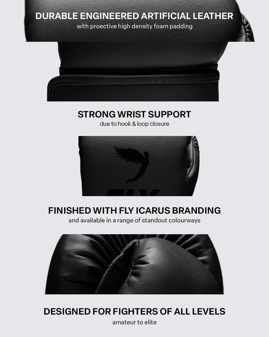FLY Superloop Team Gloves - Black/Black