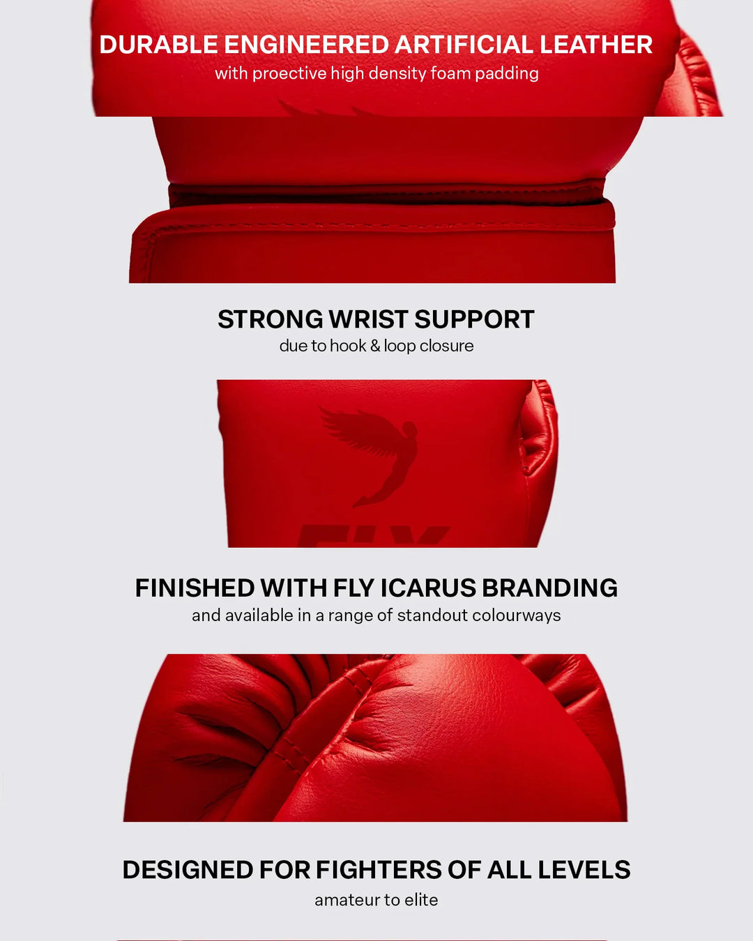 FLY Superloop Team Gloves - Red