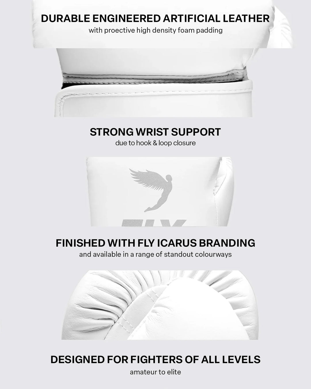 FLY Superloop Team Gloves - White