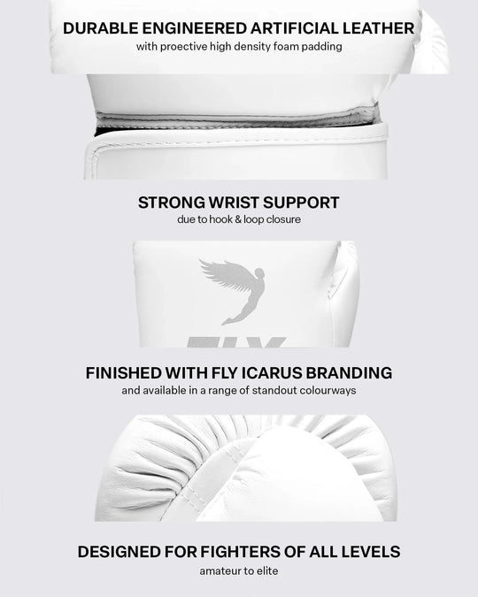 FLY Superloop Team Gloves - White