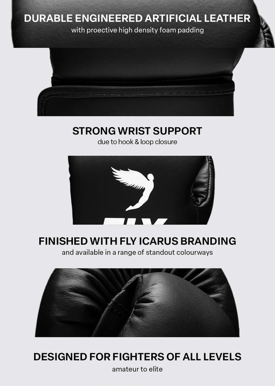 FLY Superloop Team Gloves - Black/White