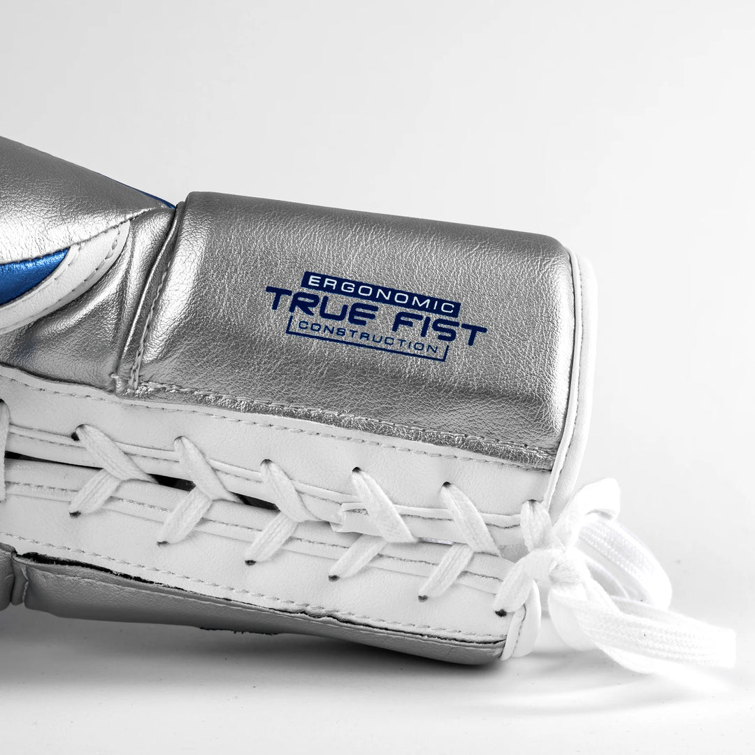 RIVAL RS100 PROFESSIONAL SPARRING GLOVES - BLUE/SILVER