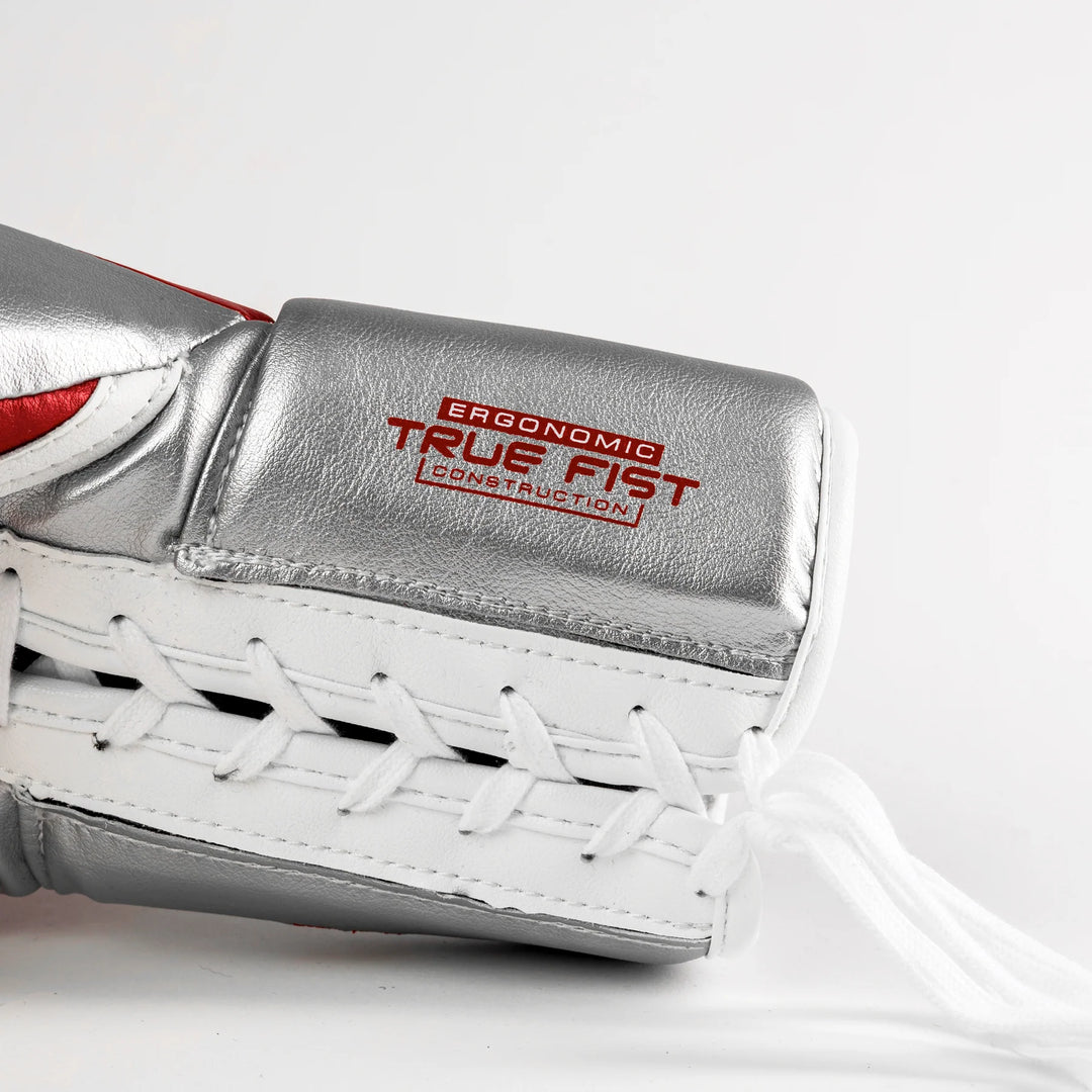 RIVAL RS100 PROFESSIONAL SPARRING GLOVES - RED/SILVER