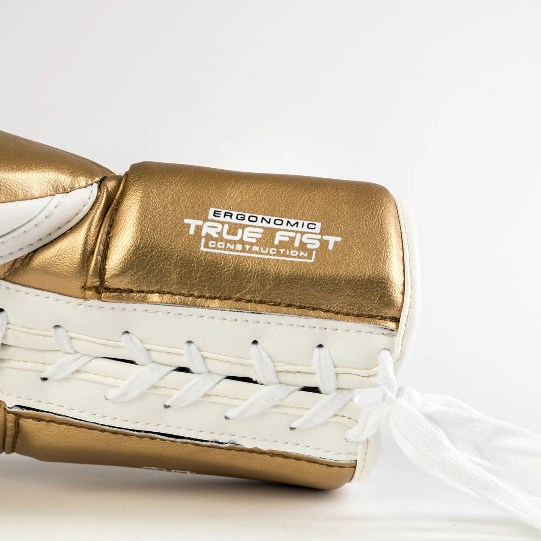 RIVAL RS100 PROFESSIONAL SPARRING GLOVES - WHITE/GOLD