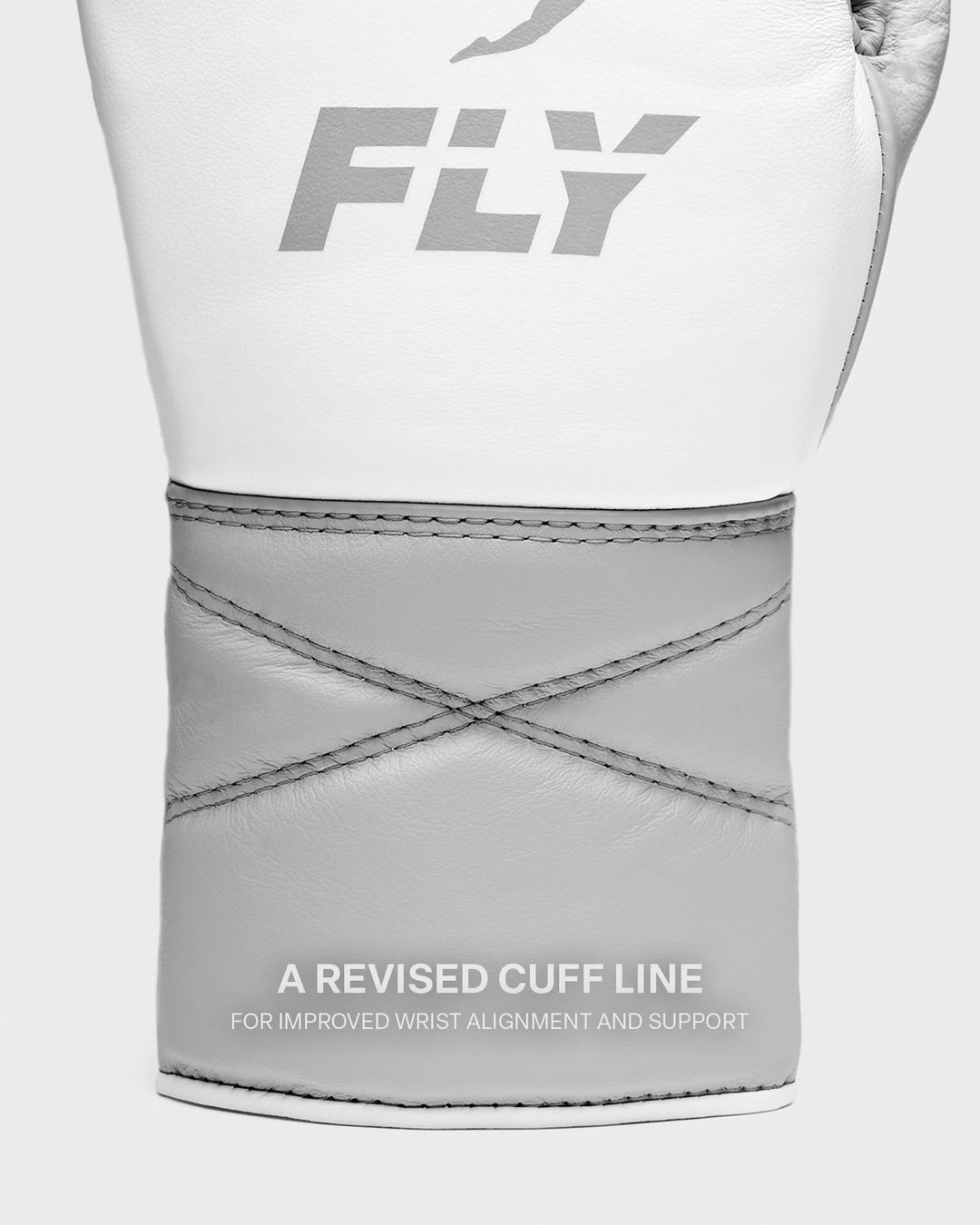 Fly Superlace 2 Lightning Boxing Gloves - White/Grey