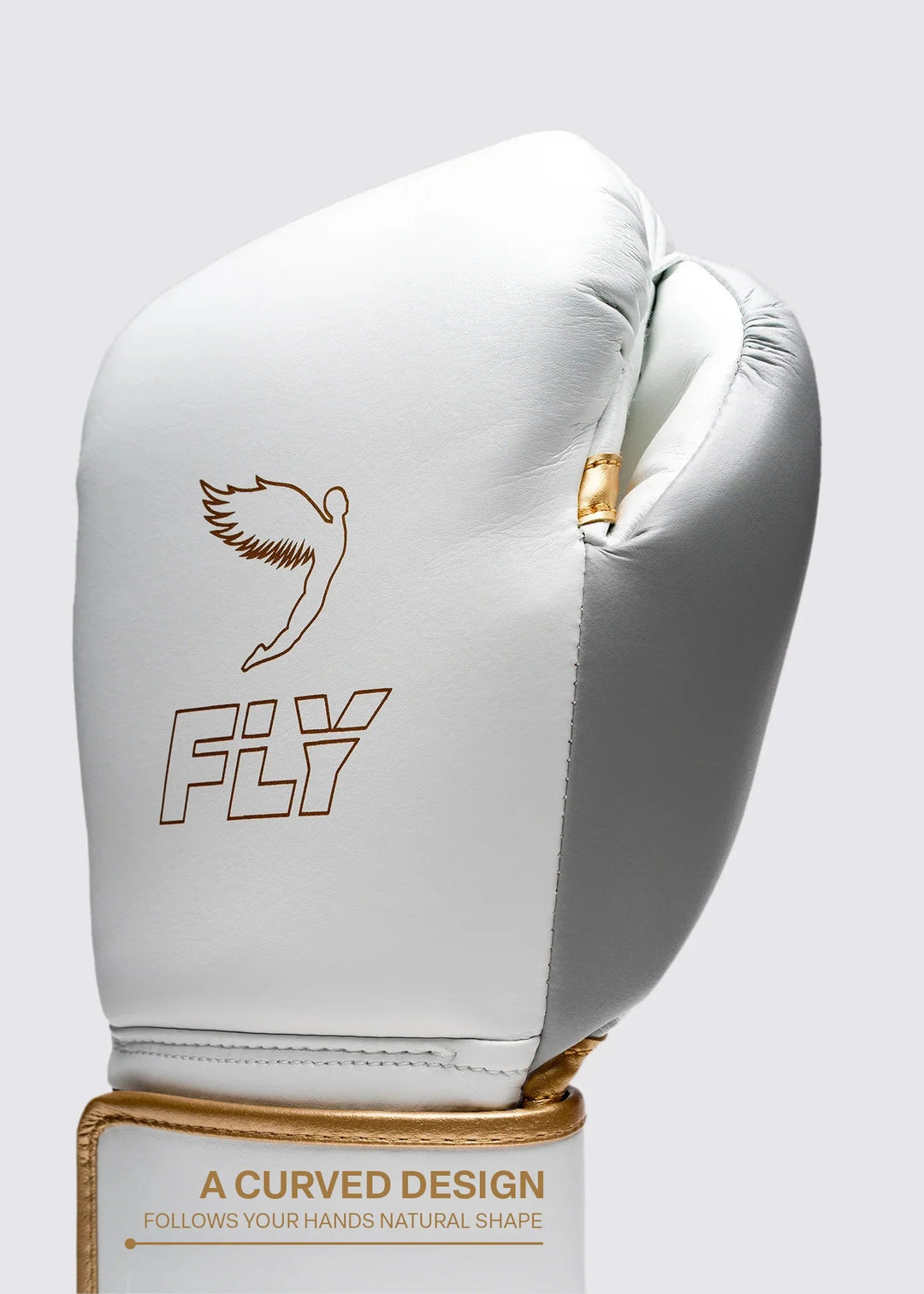 FLY Superloop Pro X 2 Boxing Gloves - White/Grey/Gold