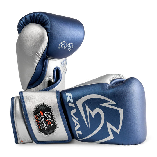 RIVAL RB100 Professional Bag Gloves - Blue/Silver