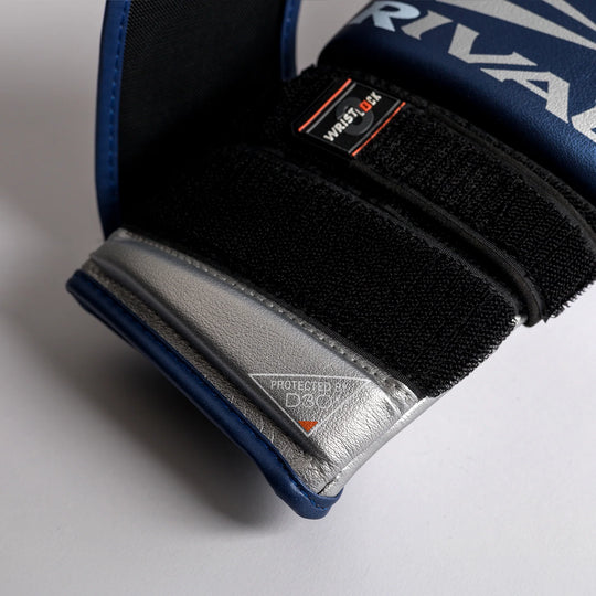 RIVAL RB100 Professional Bag Gloves - Blue/Silver