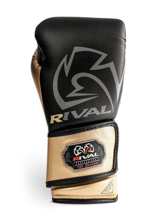 RIVAL RB100 Professional Bag Gloves - Black/Gold