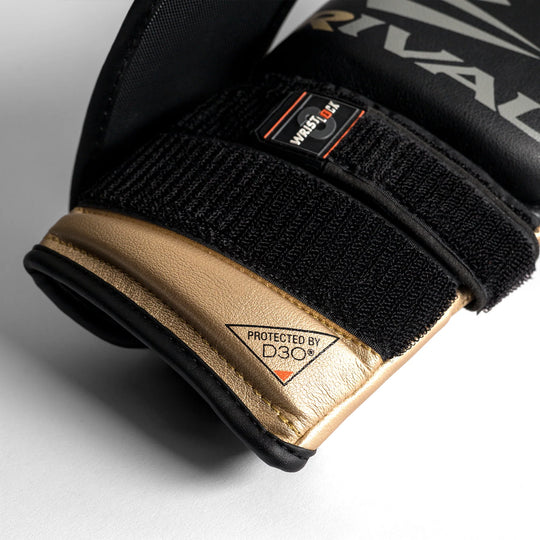 RIVAL RB100 Professional Bag Gloves - Black/Gold