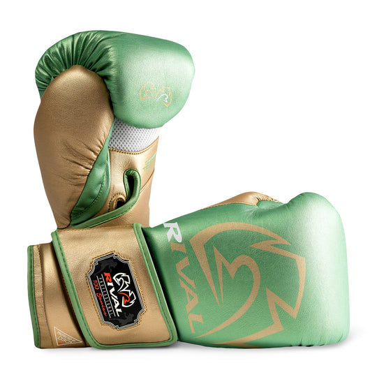 RIVAL RB100 Professional Bag Gloves - Green/Gold