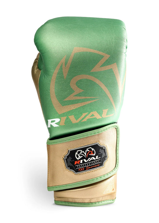 RIVAL RB100 Professional Bag Gloves - Green/Gold