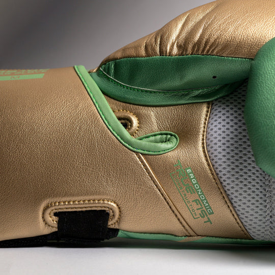 RIVAL RB100 Professional Bag Gloves - Green/Gold