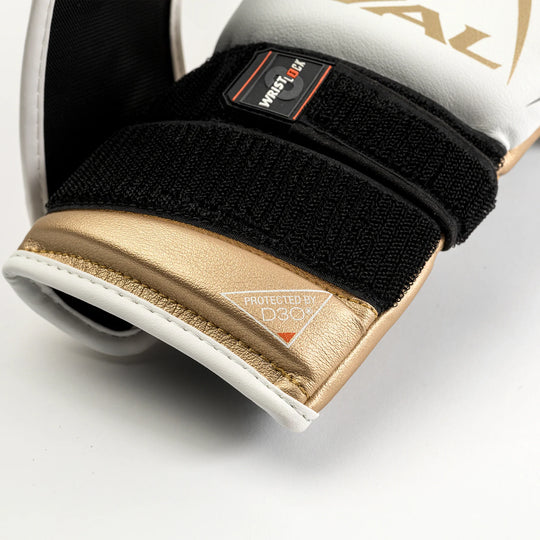 RIVAL RB100 Professional Bag Gloves - White/Gold